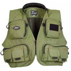 JMC - Gilet de p&ecirc;che DIPLOMAT - Olive