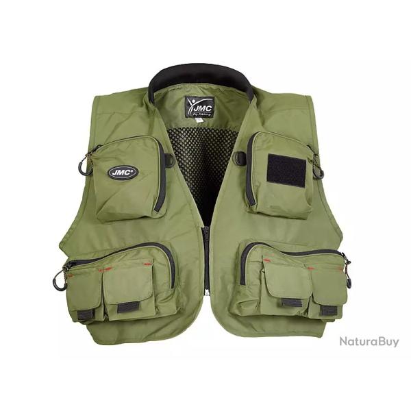 JMC - Gilet de p�che DIPLOMAT - Olive