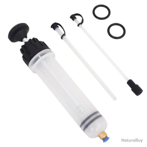 Purgeur frein 0,2 L blanc noir manuel tube transparent facile utilisation