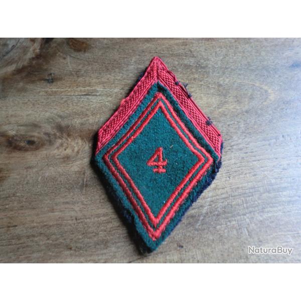 losange de bras 4eme r�giment compagnie quartier g�n�ral  du train