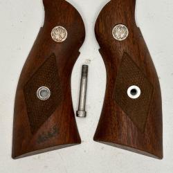 PAIRE DE PLAQUETTES ORIGINALES DE REVOLVER RUGER REDHAWK