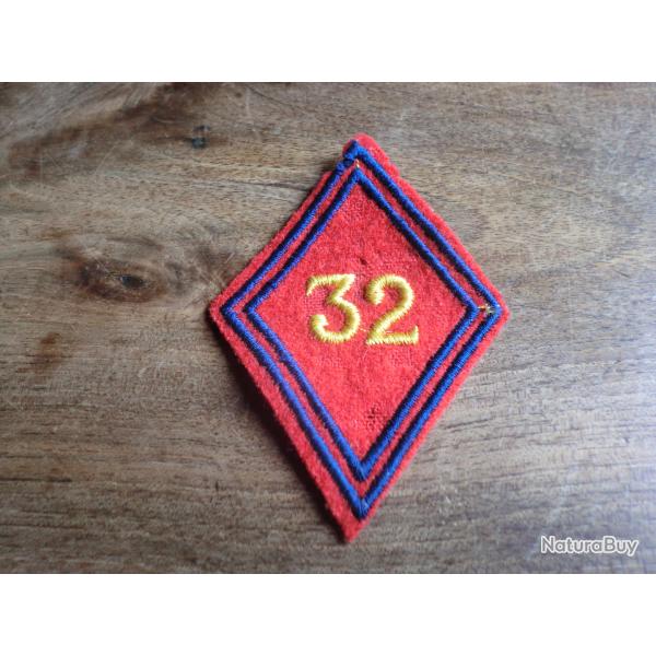 losange de bras 32 �me r�giment d'artillerie