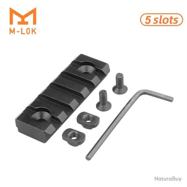 Rail Picatinny 20mm 5Slots Mlok Montage Optique Accessoire Airsoft