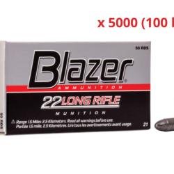 MUNITIONS CCI BLAZER CALIBRE 22LR 40gr - 2.6g x5000 