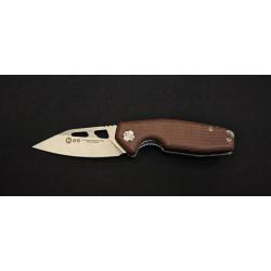 K25 25247 Couteau pliant micarta caramel lame 6,5 cm
