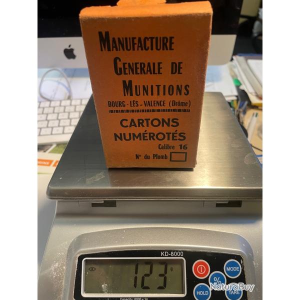 Rondelles en carton cal 16 pour plomb de 4