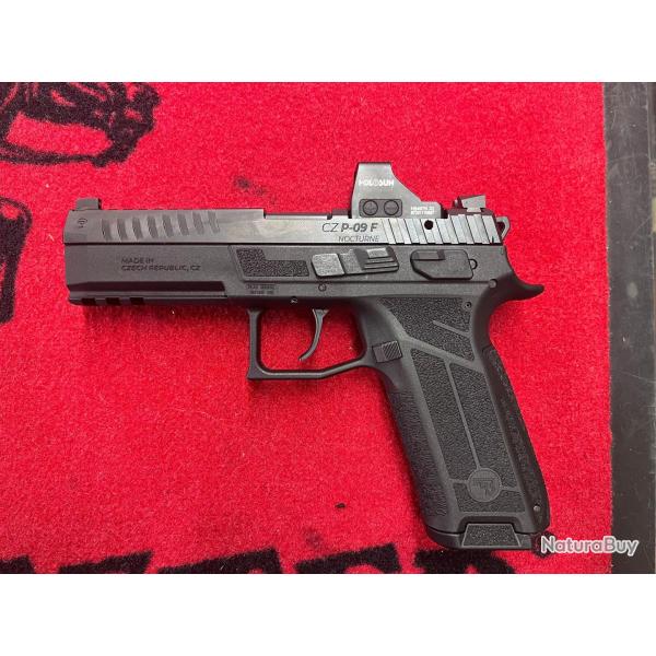 CZ P-09 F Nocturne 9 mm + point rouge HOLOSUN HS407K X2 Occasion