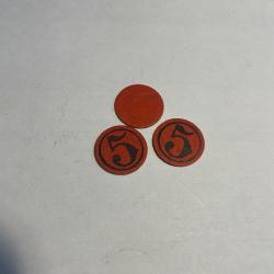 Rondelles en carton plomb de 5 cal 16