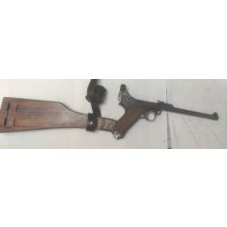 Luger P08 Artillerie DWM 1917 - ensemble avec accessoires