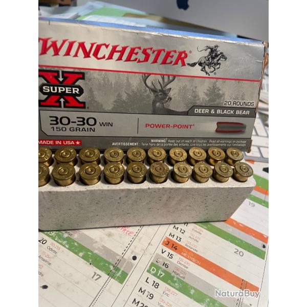 Douilles 30-30 Winchester