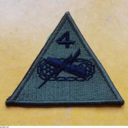 ARMEE AMERICAINE U.S : TISSU DIVISION AVEC 4 DE L'ARMEE U.S&nbsp;  ,&nbsp;ETAT VOIR PHOTO&nbsp; . POUR TOUT RENSEIG