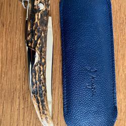 couteau J Mongin &agrave; palme corne de cerf