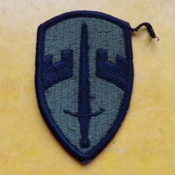 ARMEE AMERICAINE U.S : TISSU DIVISION AVEC EPEE DE L'ARMEE U.S&nbsp;  ,&nbsp;ETAT VOIR PHOTO&nbsp; . POUR TOUT RENS