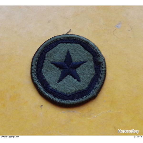 ARMEE AMERICAINE U.S : TISSU DIVISION AVEC UNE ETOILE� DE L'ARMEE U.S�  ,�ETAT VOIR PHOTO� . POUR TO