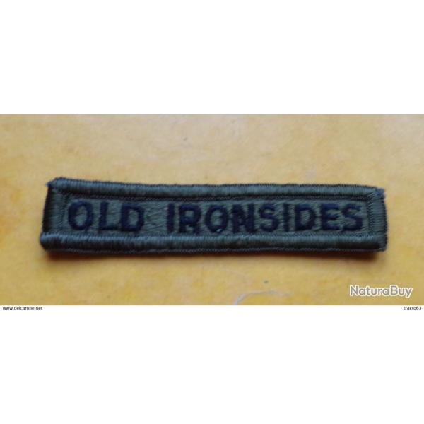 ARMEE AMERICAINE U.S : TISSU DIVISION OLD IRONSIDES DE L'ARMEE U.S�  ,�ETAT VOIR PHOTO� . POUR TOUT