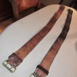 Vend 1 Ceinturon militaire cuir, Arm&eacute;e Fran&ccedil;aise.