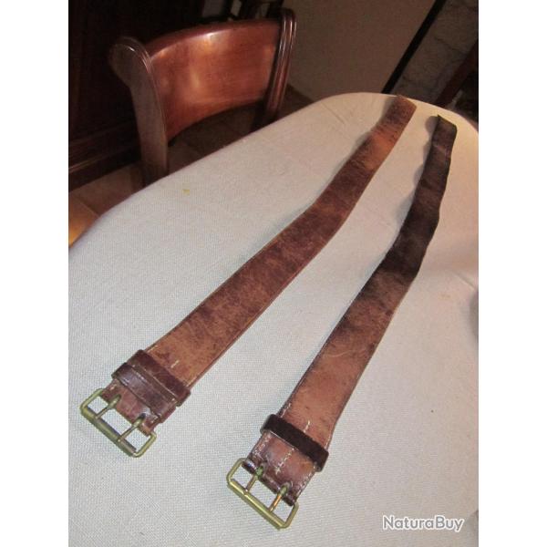 Vend 1 Ceinturon militaire cuir, Arm�e Fran�aise.