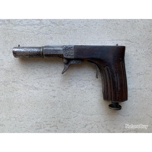 Tr�s rare pistolet � percussion