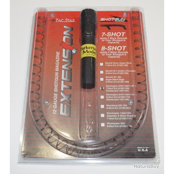 rallonge magasin pour fusil a pompe remington 870 pour 2 cartouches , tacstar
