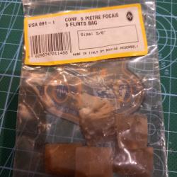 Lot de 5 silex pedersoli.