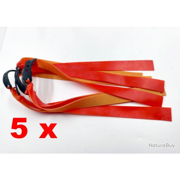 5 x �lastiques de rechange pour lance pierre