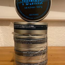 Powair plombs pour pistolet air comprim&eacute; . 4.5 mm 0.47 g