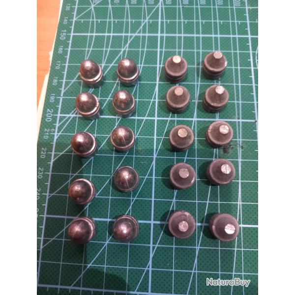 Lot de 10+10 ogives pour chamelot delvigne 1873