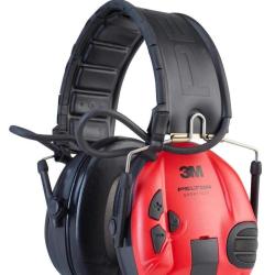 Casque Anti-bruit &Eacute;lectronique SportTac Peltor 3m ( tir ou chasse ) Rouge