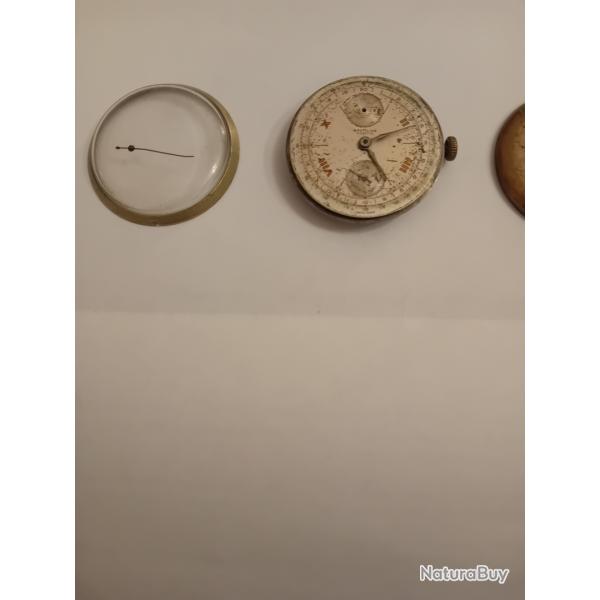 Montre Chronographe vintage Breitling Cadette Ann�es 40