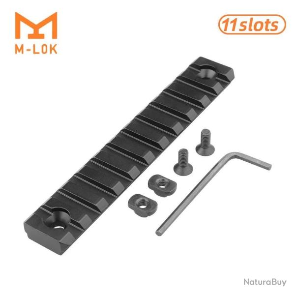 Rail Picatinny 20mm 11Slots Mlok Montage Optique Accessoire Airsoft