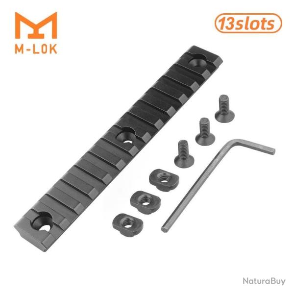 Rail Picatinny 20mm 13Slots Mlok Montage Optique Accessoire Airsoft