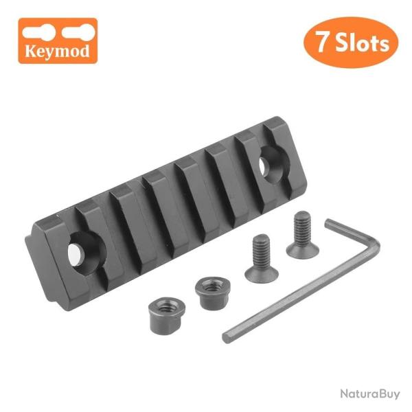 Rail Picatinny 20mm 7Slots Keymod Montage Optique Accessoire Airsoft