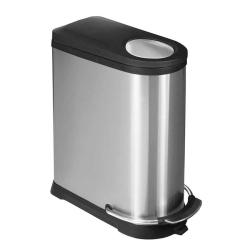Poubelle &agrave; p&eacute;dale double compartiment 36 L - EKO Viva (20 + 16 L)