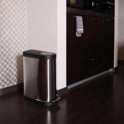 Poubelle &agrave; p&eacute;dale double compartiment 36 L - EKO Viva (20 + 16 L)