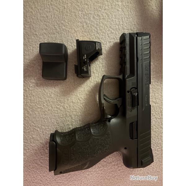 HK SFP9 tr�s bon �tat + platine OR + 5 chargeurs