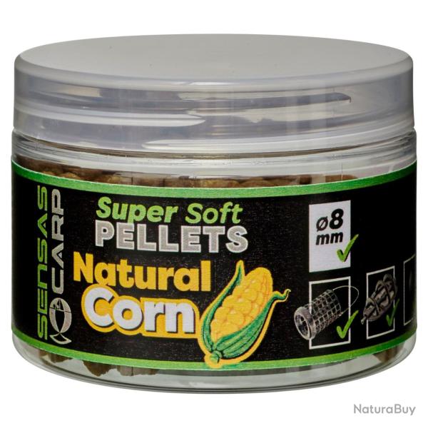 SENSAS SUPER SOFT PELLETS 60GR SENSAS 6mm Natrural Corn
