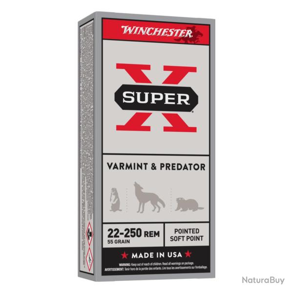 MUNITION 22-250Rem POWER POINT 55gr