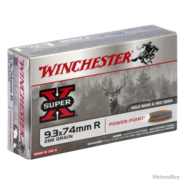 MUNITIONS WINCHESTER 9.3X74R POWER POINT 286 GR