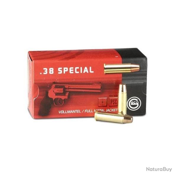 MUNITION GECO CAL 38SP 158GRS FMJ BTE DE 50