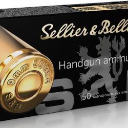 MUNITION SELLIER & BELLOT CAL 9X19 115 GRS JHP BTE DE 50