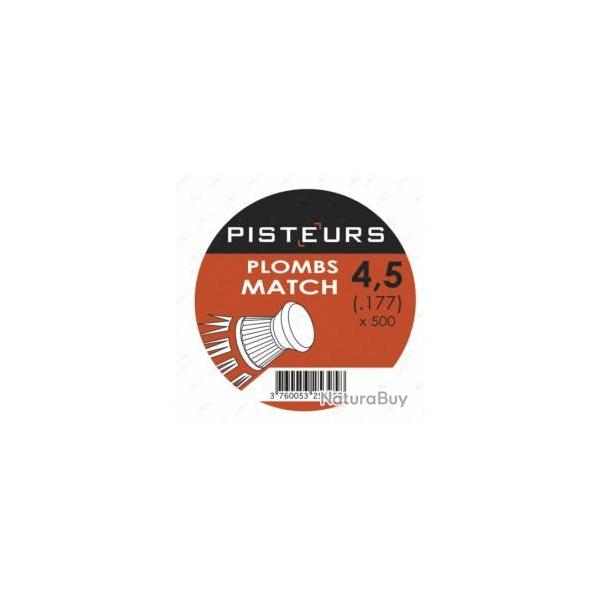 PLOMB PISTEURS MATCH 4.5 BTES DE 500
