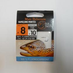 Hame&ccedil;on Mont&eacute; DELACOSTE UNIVERSEL TOC FLUOROCARBONE T10 / 0.16 mm