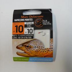 Mont&eacute; DELACOSTE SPECIAL TOC COLLES VERNIS FLUOROCARBONE T12 / 0.16 mm