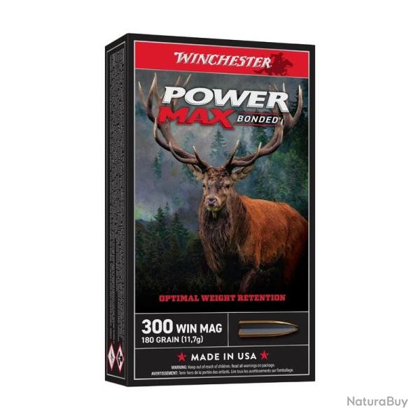 MUNITION WINCHESTER 300WM POWER MAX BONDED 180GR