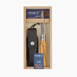 COUTEAU PLIANT OPINEL N&deg;8 INOX OLIVIER EN COFFRET