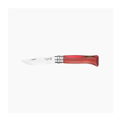 COUTEAU PLIANT OPINEL BOULEAU LAMELLE ROUGE N&deg;8
