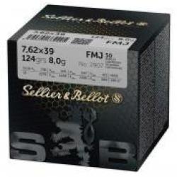 MUNITION SELLIER & BELLOT 7.62X39 FMJ 124G/8GR