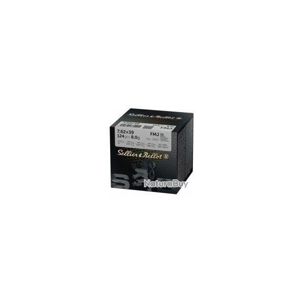 MUNITION SELLIER & BELLOT 7.62X39 FMJ 124G/8GR
