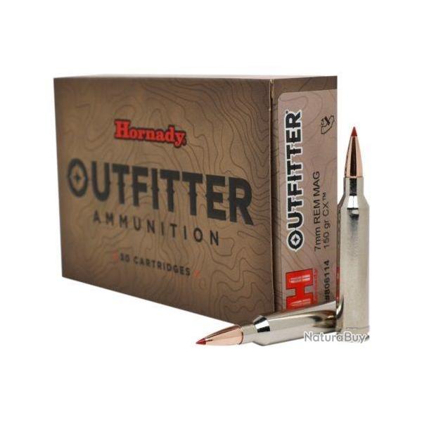 MUNITION HORNADY OUTFITTER CX CAL 7RM 150gr /20