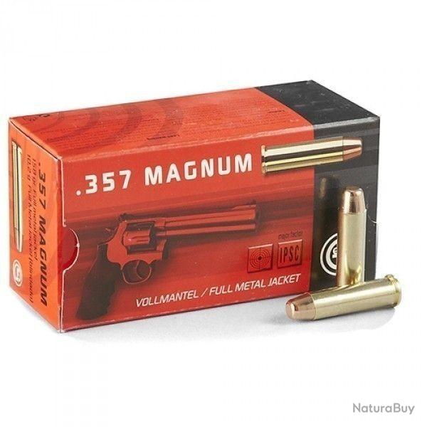 MUNITION GECO 357 MAG FMJ BOITE DE 50